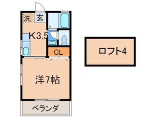 コーポ中山５の物件間取画像